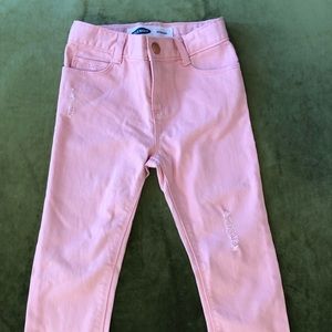Toddler Girl (3t) “Boyfriend” Distressed pink jeans